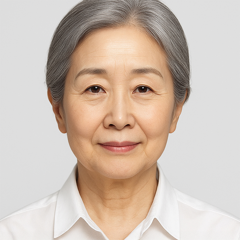 60대 여성 AI 페이스 레퍼런스